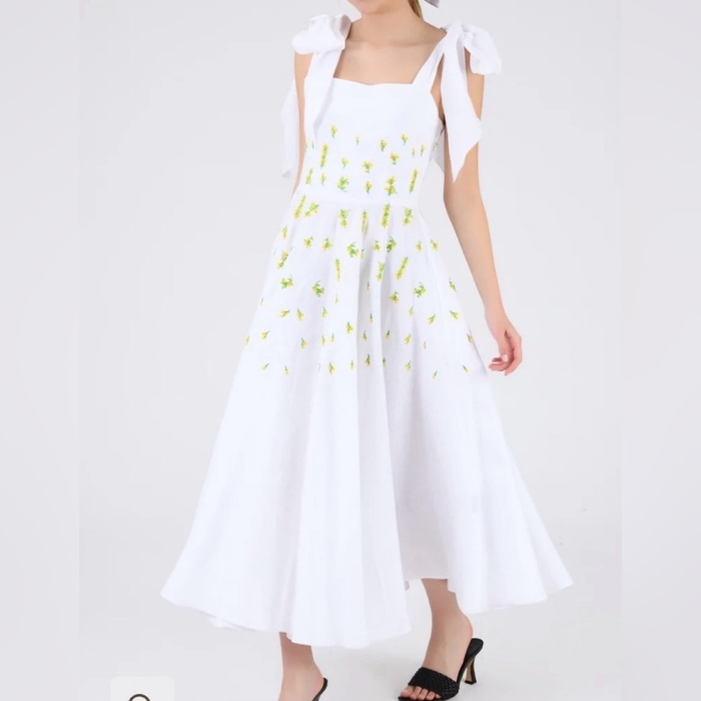 NWT Fanm Mon midi white dress